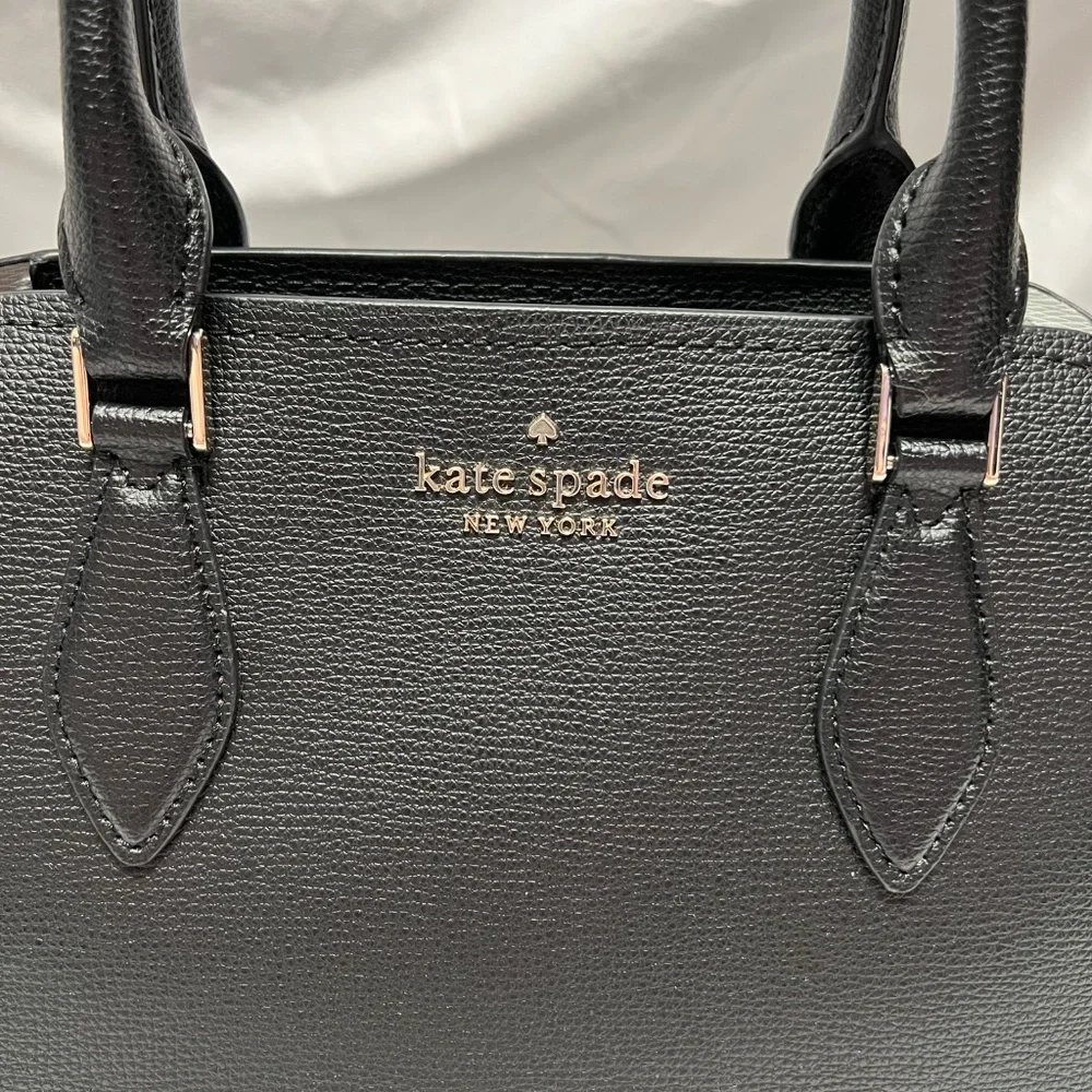 Kate Spade New York Darcy Small Satchel - Black Pebbled Leather Purse